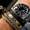 Ensemble de 3 Bracelets pour Hommes, Design Classique et Moderne