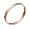 Bracelet Manchette de Luxe en Acier Inoxydable avec Gravure de Numéros Romains pour Couples