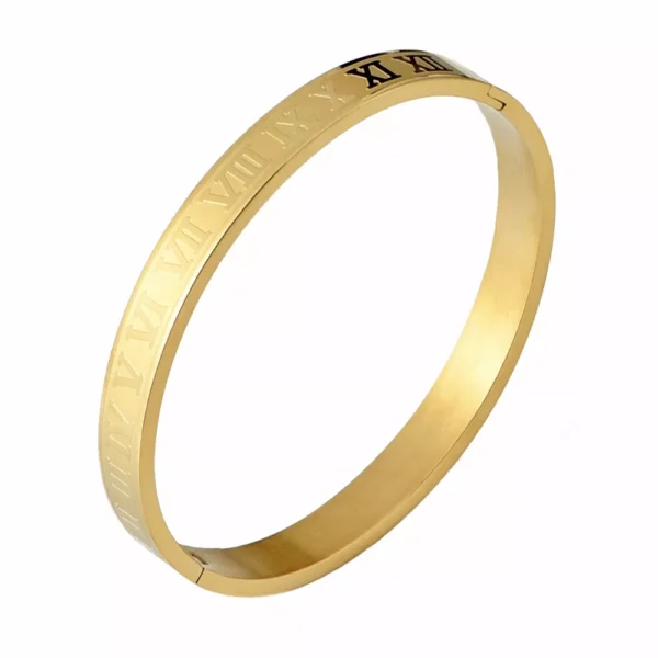 H83f46ac0b73e4ccca58a797eb0b150fev.webp Bracelet avec Numéros Romains en Acier Inoxydable pour Hommes
