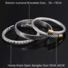 Bracelet avec Numéros Romains en Acier Inoxydable pour Hommes