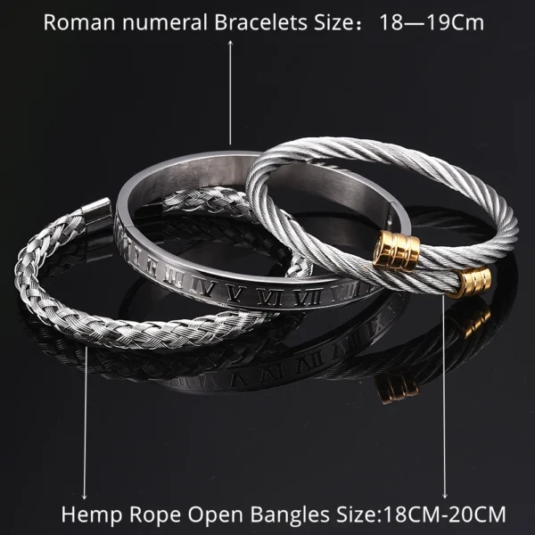 H9049d0a49d554ba185acfb73742e68836-1.webp Bracelet avec Numéros Romains en Acier Inoxydable pour Hommes