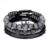 Bracelet Hip-Hop de Luxe avec Charme CZ pour Hommes