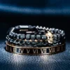 Ensemble de 3 Bracelets de Luxe avec Charme Crâne pour Homme