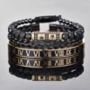 Ensemble de Bracelets de Luxe avec Double Couronne pour Hommes