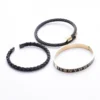 Trio de Bracelets Classiques pour Hommes, Corde en Chanvre et Acier Inoxydable