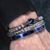 Ensemble de Bracelets avec Numéro Romain et Pierre Naturelle