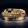 Ensemble 3pcs de Bangles en Acier Inoxydable, Style Classique et Luxueux