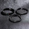 Bracelet Fait Main avec Tressage et Tête de Léopard Pavée de CZ, en Émail Vert et Rouge