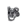 Bague de Style Punk avec Têtes d'Animaux pour Homme