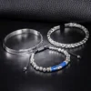 Ensemble de Bracelets Œil en Émail et Couronne Royale pour Homme