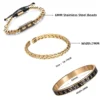 Ensemble de Bracelets de Luxe avec Double Couronne pour Hommes