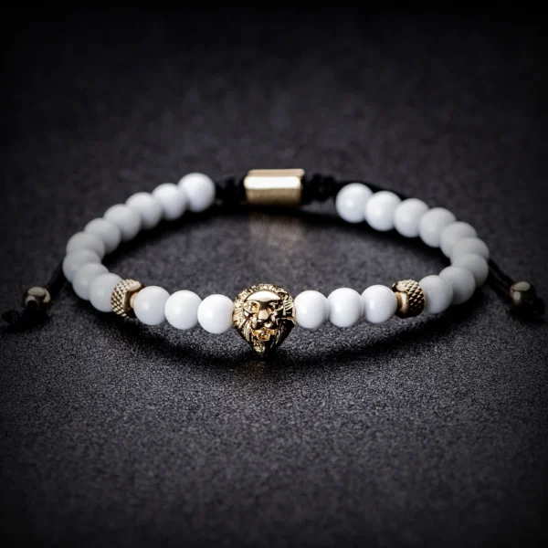 Sdc5b496101b3447b911e6733818697d3r.webp Ensemble de Bracelets de Luxe avec Crâne Doré pour Homme