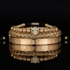 Ensemble 3pcs de Bangles en Acier Inoxydable, Style Classique et Luxueux