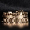 Luxury Crown Roman Numeral Bracelet 12mm Watch Band Stainless Steel Dudes Rollie Hip Hop Macrame Bracelet Wristbands Men Jewelry