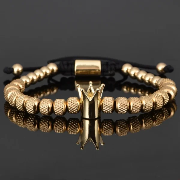 H88782127c8a149e680222d696242a066P-28.webp Luxury Crown Men Bracelet 316L Stainless Steel Bracelet Banlge Titanium Steel Gold Color Bracelet Adjust Size Men Jewelry Gift