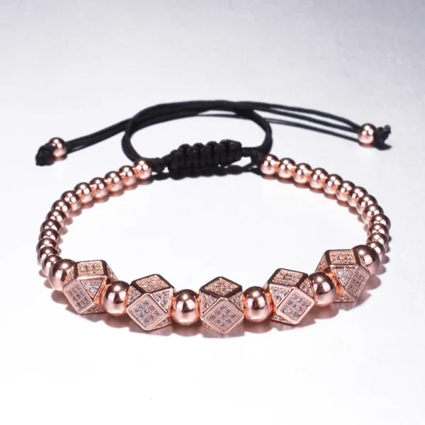 HTB1YUpWaJzvK1RkSnfoq6zMwVXaC.webp Geometric Faced Crystal Rivets Charms Bracelets For Women Men Copper Beaded Bracelets Male Accessories Pulseira Masculina