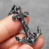 Sea Wave Anchor Men Necklaces Stainless Steel Pendant Chain Women Fashion Jewelry Punk New In Accessories Gifts Wholesale