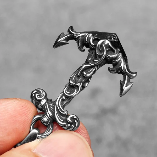 S098673183a3a468da454792451532df8O.webp Sea Wave Anchor Men Necklaces Stainless Steel Pendant Chain Women Fashion Jewelry Punk New In Accessories Gifts Wholesale
