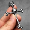 Skull Bone Cross Men Necklaces Stainless Steel Pendant Chain Women Fashion Charm Jewelry Punk New In Accessories Gifts Wholesale