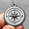 Compass Anchor Men Necklaces Stainless Steel Pendant Chain Women Fashion Jewelry Punk New In Accessories Gifts Wholesale