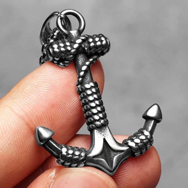 S0bdb6aeb265947ec9f344fcfea8814b6Y.webp Simple Retro Anchor Men Necklaces Stainless Steel Pendant Chain Women Fashion Jewelry Punk New In Accessories Gifts Wholesale