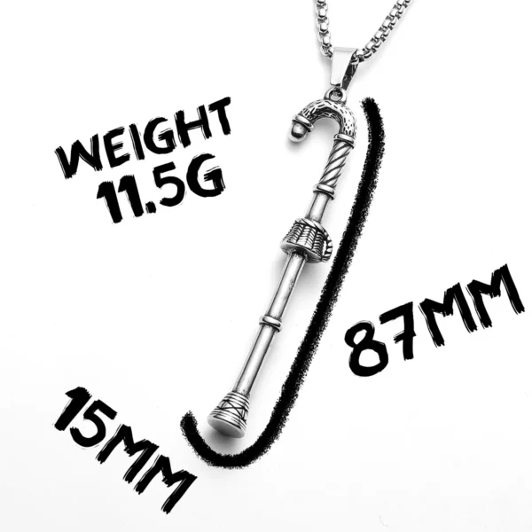 S0dc98577cd004e47945e53daaaa3a2d43-3.webp Christmas Candy Cane Men Necklaces Stainless Steel Pendant Chain Women Fashion Jewelry Punk New In Accessories Gifts Wholesale