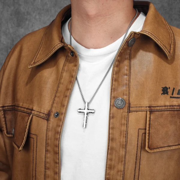 S13915b88cbf3491cba88c7b672668b22S-3.webp Skull Cross Men Necklaces Stainless Steel Pendant Chain Women Fashion Jewelry Punk Unique New In Accessories Gifts Wholesale
