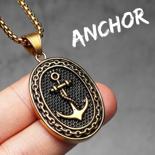 S13c32246cb744d55a1b886ef30a56004N.webp Anchor Simple Amulet Men Necklaces Stainless Steel Pendant Chain Women Fashion Jewelry Punk New In Accessories Gifts Wholesale