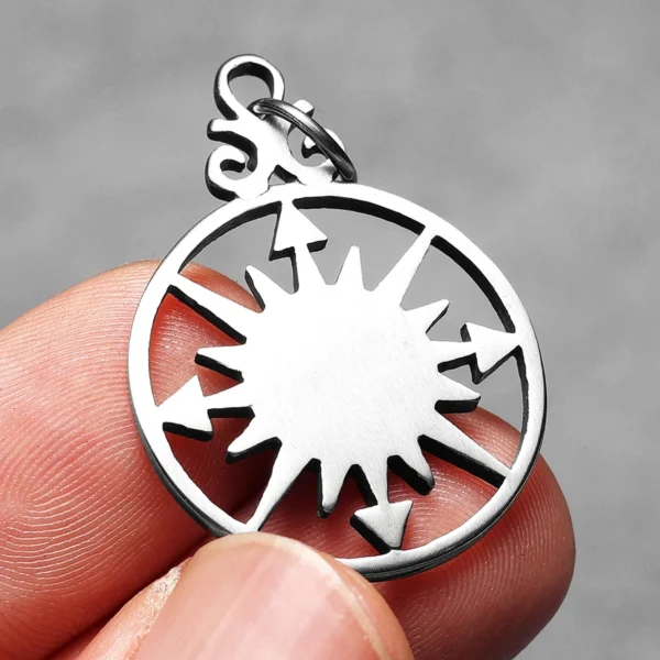 S16773abadfa64bb0991ae1937503ed1eT.webp Simple Compass Symbol Men Necklaces Stainless Steel Pendant Chain Women Fashion Jewelry Punk New In Accessories Gifts Wholesale