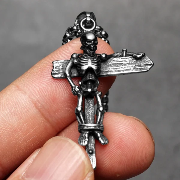 S1842a1bebabe4299829463cbb620f08fJ-1.webp Jesus Skull Cross Men Necklaces Stainless Steel Pendant Chain Women Fashion Jewelry Punk New In Accessories Gifts Wholesale