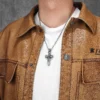 Cross Skull Sword Men Necklaces Stainless Steel Pendant Chain Women Fashion Jewelry Punk New In Accessories Gifts Wholesale