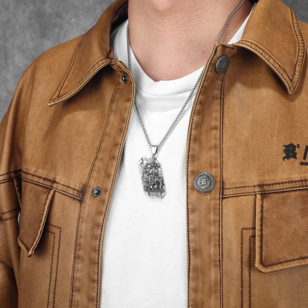 S220d65c30c9a47a7bee34d9c56f334db5.webp Pirate Captain San Pedro Men Necklaces Stainless Steel Pendant Chain Women Fashion Jewelry Punk New Accessories Gifts Wholesale