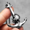 Skull Anchor Amulets Men Necklaces Stainless Steel Pendant Chain Women Fashion Jewelry Punk New In Accessories Gifts Wholesale