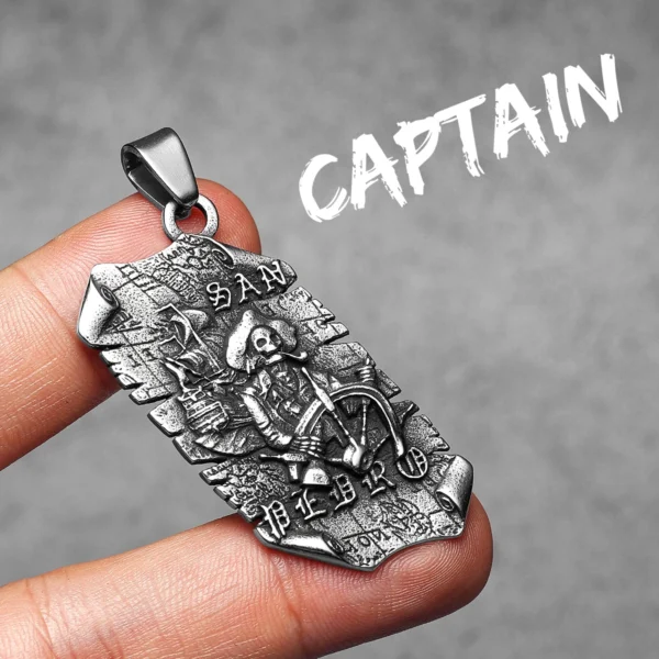 S31a258180c5644fe91ccd408c2705ee97.webp Pirate Captain San Pedro Men Necklaces Stainless Steel Pendant Chain Women Fashion Jewelry Punk New Accessories Gifts Wholesale