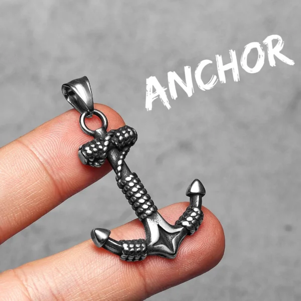 S34ca02315bcb4ea3a1927ebc608cdff0J.webp Simple Retro Anchor Men Necklaces Stainless Steel Pendant Chain Women Fashion Jewelry Punk New In Accessories Gifts Wholesale