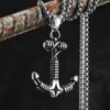 Simple Retro Anchor Men Necklaces Stainless Steel Pendant Chain Women Fashion Jewelry Punk New In Accessories Gifts Wholesale
