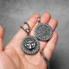 Round Anchor Rudder Men Necklaces Stainless Steel Pendant Chain Women Fashion Jewelry Punk New In Accessories Gifts Wholesale