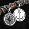 Compass Anchor Men Necklaces Stainless Steel Pendant Chain Women Fashion Jewelry Punk New In Accessories Gifts Wholesale