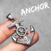 Anchor Sailor Rudder Men Necklaces Stainless Steel Pendant Chain Women Fashion Jewelry Punk New In Accessories Gifts Wholesale
