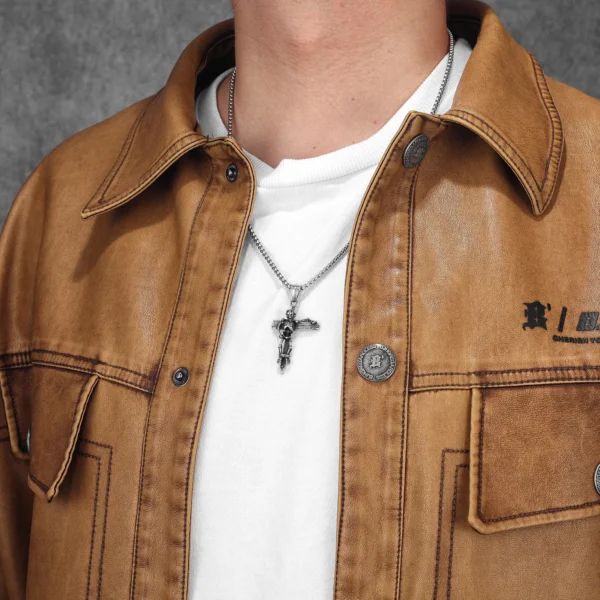 S41edc2d83f8f42f9ac26885d66bccb1aN-1.webp Jesus Skull Cross Men Necklaces Stainless Steel Pendant Chain Women Fashion Jewelry Punk New In Accessories Gifts Wholesale