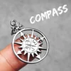Simple Compass Symbol Men Necklaces Stainless Steel Pendant Chain Women Fashion Jewelry Punk New In Accessories Gifts Wholesale