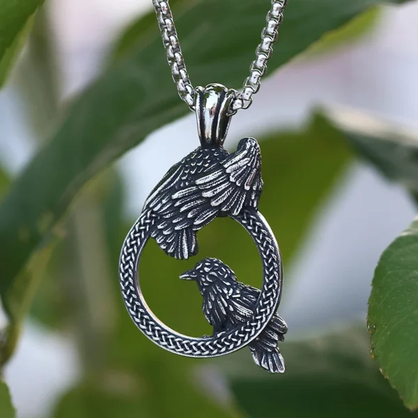 S51ddcfe862ae4bdb85fadd18fec38215I.webp 2024 New 316L Stainless Steel Unique Cross Round Snake Pendant Necklace For Man Women Boyfriend Gift Animal Jewelry