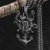 Vintage Octopus Anchor Men Necklaces Stainless Steel Pendant Chain Women Fashion Jewelry Punk New In Accessories Gifts Wholesale