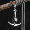 Skull Anchor Amulets Men Necklaces Stainless Steel Pendant Chain Women Fashion Jewelry Punk New In Accessories Gifts Wholesale