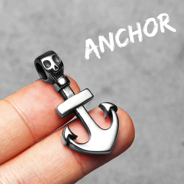 S6308110f20114a3699661f587673f198d.webp Simple Skull Anchor Men Necklaces Stainless Steel Pendant Chain Women Fashion Jewelry Punk New In Accessories Gifts Wholesale