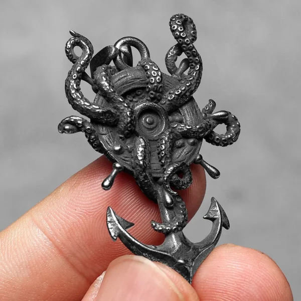 S7103405ce6b3415aaa23683aa8b55d80x.webp Vintage Octopus Anchor Men Necklaces Stainless Steel Pendant Chain Women Fashion Jewelry Punk New In Accessories Gifts Wholesale