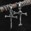 Skull Bone Cross Men Necklaces Stainless Steel Pendant Chain Women Fashion Charm Jewelry Punk New In Accessories Gifts Wholesale