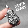 Christmas Candy Cane Men Necklaces Stainless Steel Pendant Chain Women Fashion Jewelry Punk New In Accessories Gifts Wholesale