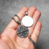 Compass Amulets Men Necklaces Stainless Steel Pendant Chain Women Fashion Jewelry Punk New In Accessories Gifts Wholesale