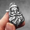 Merry Christmas Santa Claus Men Necklaces Stainless Steel Pendant Chain Women Fashion Jewelry Punk Accessories Gifts Wholesale